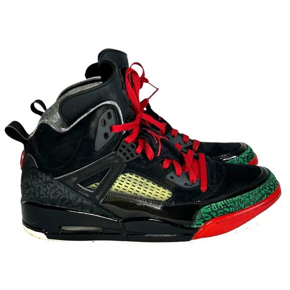 Nike Other - Nike Air Jordan Spizike Black/Varsity Red-Green Sneakers Size 11